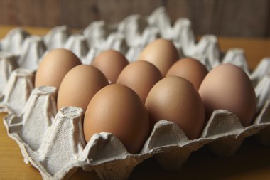 mutfak tezgahının üzerinde yumurta.