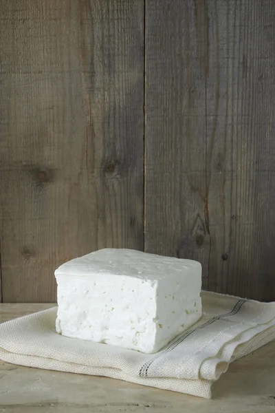 Cubo de queso feta fresco — Foto de Stock