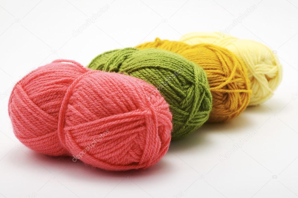 colorful wool balls
