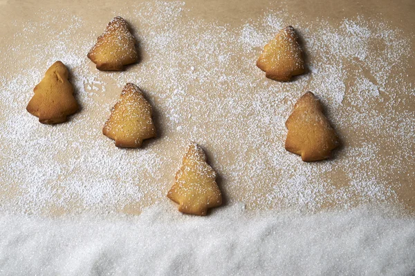 Albero biscotti di pan di zenzero — Foto Stock