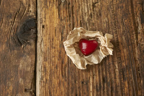 Sevgililer günü, kırmızı kalp — Stok fotoğraf