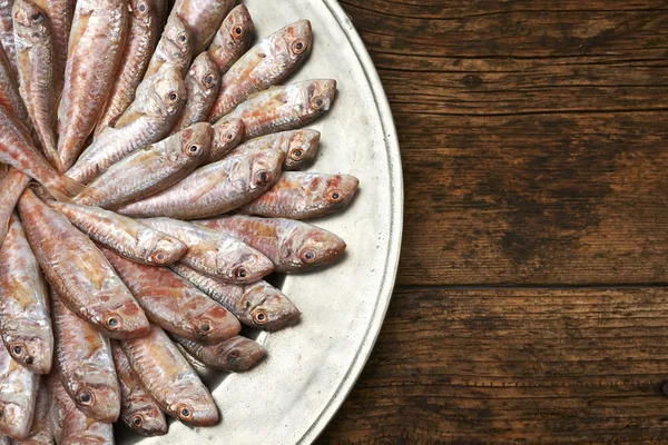 Peixe fresco, salmonete — Fotografia de Stock