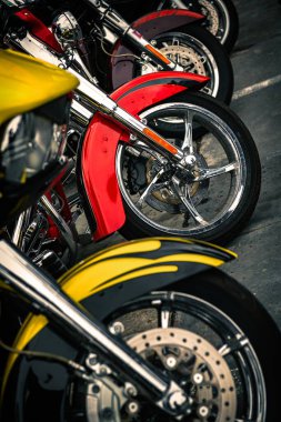 Güzel Harley Davidson motosikleti Ukrayna 'da Çılgın Hohols MFC' nin kapanış sezonunda 2021 Eylül 'ünde