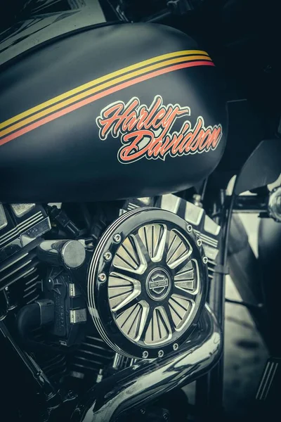 戴维森 Harley Davidson 自行车在2021年9月9日乌克兰基辅疯狂呼号 Crazy Hohols Mfc 闭幕季接近尾声 — 图库照片