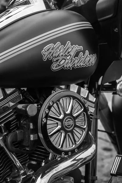 Nice Harley Davidson Bicicleta Cerca Crazy Hohols Mfc Temporada Cierre —  Fotos de Stock