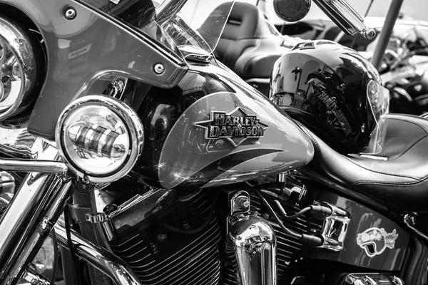 Güzel Harley Davidson motosikleti Ukrayna 'da Çılgın Hohols MFC' nin kapanış sezonunda 2021 Eylül 'ünde