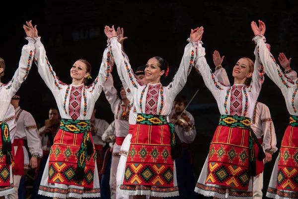 Tänzer Des Virsky Ensembles Konzert Der Nationalen Akademie Der Führenden Stockfoto