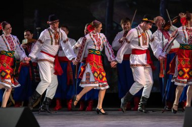 Virsky, Ulusal Akademik Opera ve Bale Tiyatrosu, Kiev, Ukrayna 'nın önde gelen kültür ve sanat kadrolarının Ulusal Akademi' nin ikinci raporlama konserinde bir araya geldi.