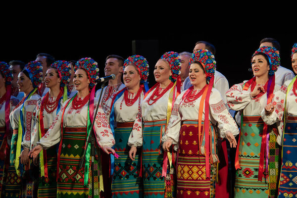 Virsky ensemble at Second reporting concert of National academy of leading cadres of culture and arts in National Academic Opera and Ballet Theater, Kiev, Ukraine, december 2017