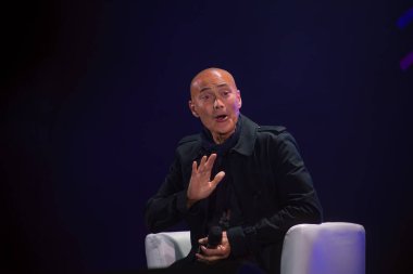 Hollywood dövüş sanatları yıldızı Mark Dacascos Comic Con Ukraine, Kiev, Eylül 2021