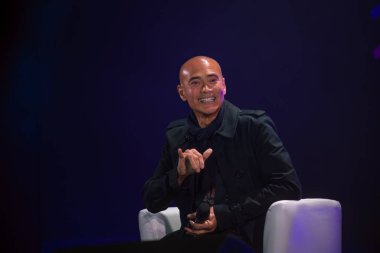 Hollywood dövüş sanatları yıldızı Mark Dacascos Comic Con Ukraine, Kiev, Eylül 2021