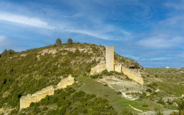 Medieval castle in the town of Alarcon, Cuenca. Fortification in Castilla la Mancha