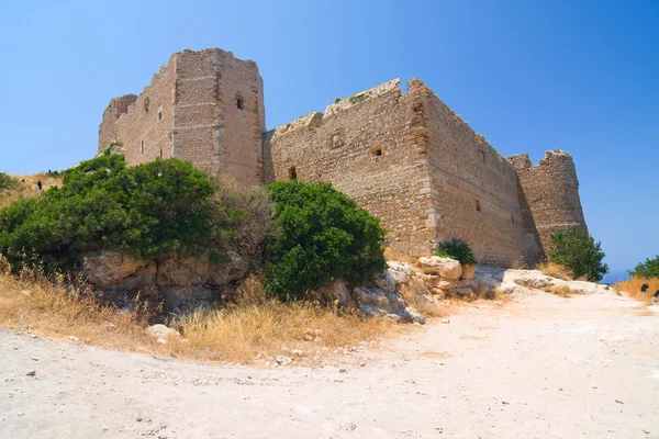 Kritinia hrad, ostrov Rhodos, Řecko — Stock fotografie