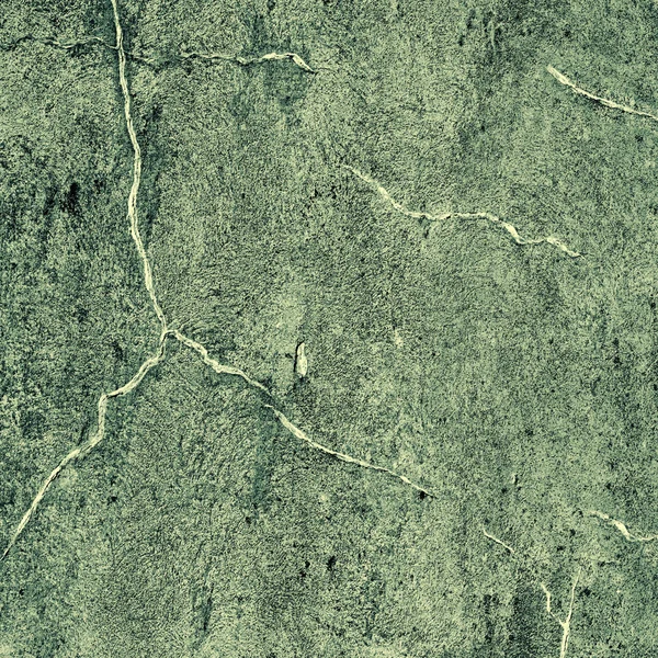 Grüne alte rissige Mauer — Stockfoto