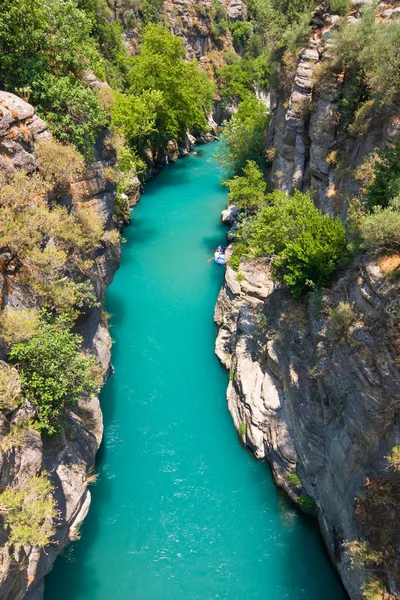 Rafting w zielony kanion, alanya, Turcja — Zdjęcie stockowe