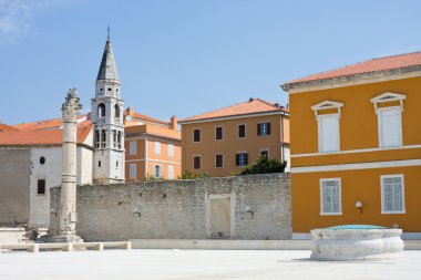 Zadar cityscape, Hırvatistan, Dalmaçya
