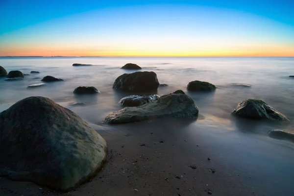 Sunset on the beach — Stock Photo, Image