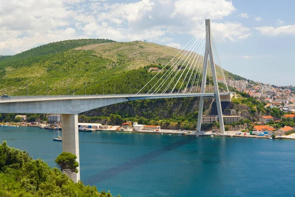 Franjo tudjman brücke, dubrovnik, kroatien — Stockfoto