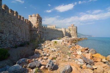 Castle Mamure Kalesi in Anamur, Turkey clipart
