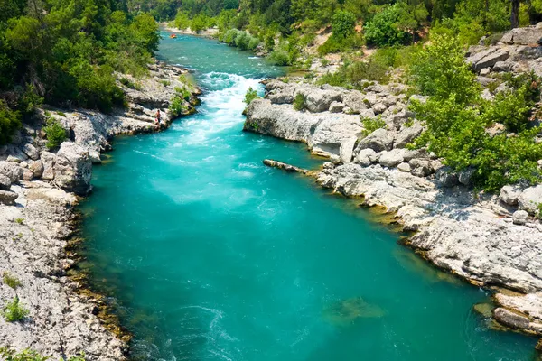 Rafting no desfiladeiro verde, Alanya, Turquia — Fotografia de Stock