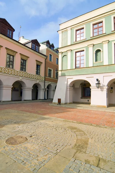 Városháza, fő tér (rynek wielki), Zamość, Lengyelország — Stock Fotó