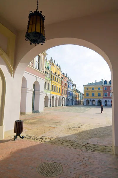 Town Hall, Main Square (Rynek Wielki), Zamosc, Polónia — Fotografia de Stock