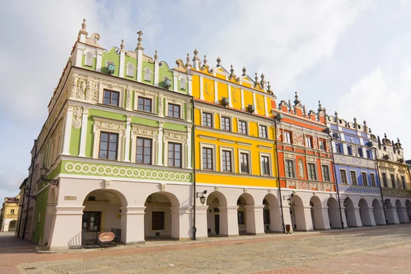 Rådhuset, stora torget (rynek wielki), zamosc, Polen — Stockfoto