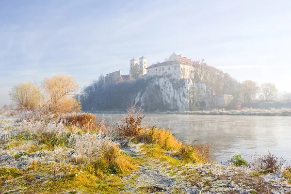 Abbaye bénédictine de Tyniec, Cracovie. Point de repère polonais célèbre — Photo