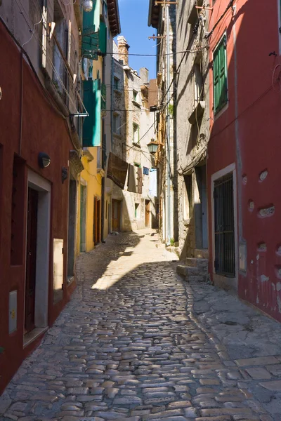 Architektura, Rovinj, Chorvatsko. turistické atrakce Istrie — Stock fotografie