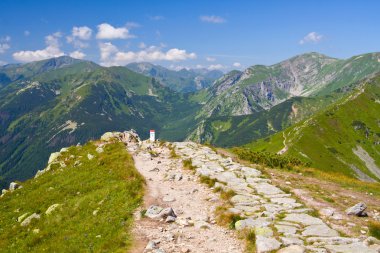 Tatra mountain, Polonya, yürüyerek kasprowy wierch czerwone wierchy