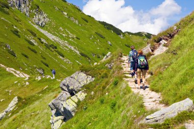 Tatra mountain, Polonya, yürüyerek kasprowy wierch czerwone wierchy