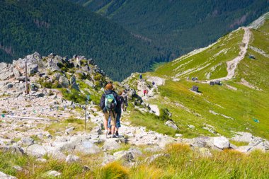 Tatra mountain, Polonya, yürüyerek kasprowy wierch czerwone wierchy