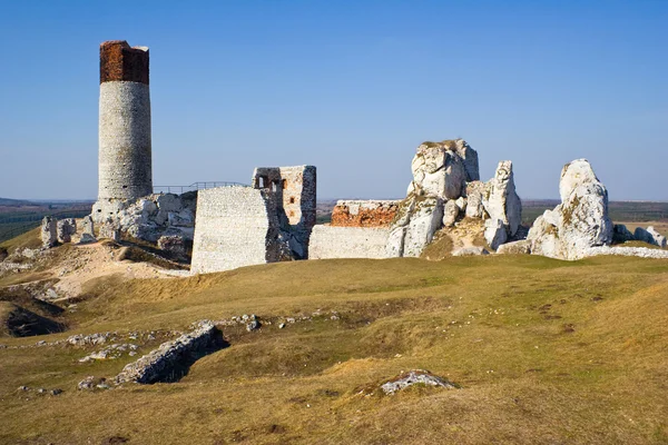 Château d'Olsztyn - Pologne. Forteresse médiévale du Jura — Photo