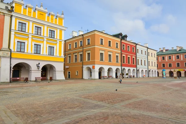 Ratusz, głównego placu (rynek wielki), Zamość, Polska — Zdjęcie stockowe