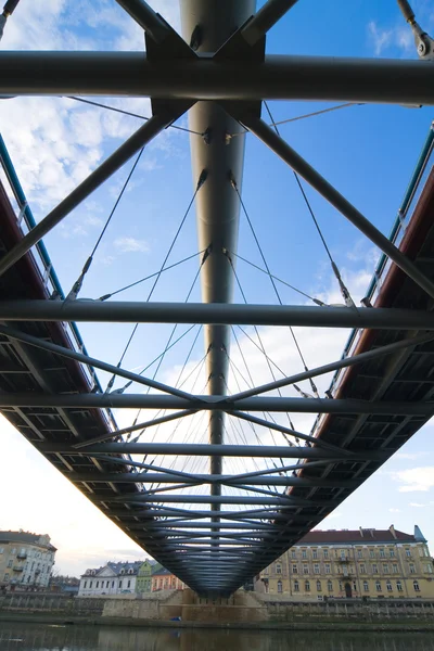 Bro över floden vistula på sunrise tid, krakow, Polen — Stockfoto