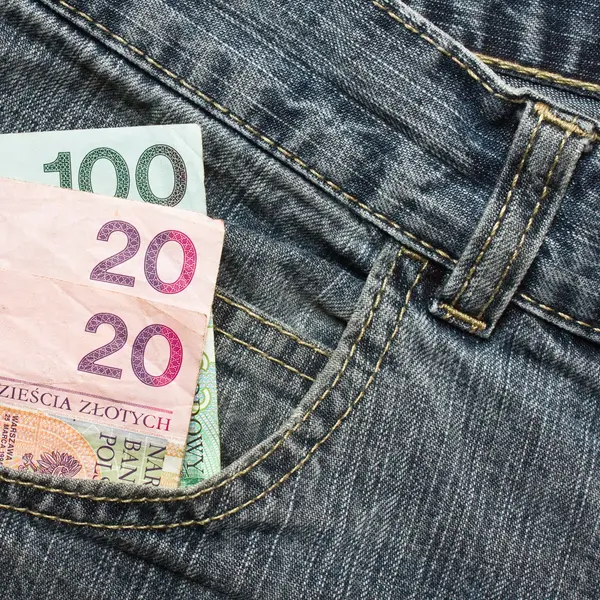 Jeans pocket — Stock Photo, Image