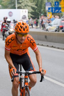 Krakow, Polonya - Ağustos 6: sahne 7-tour de pologne Bisiklet Bisiklet Yarışı Ağustos 6, 2011 yılında krakow, Polonya. TDP prestijli UCI dünya turu bir parçasıdır.