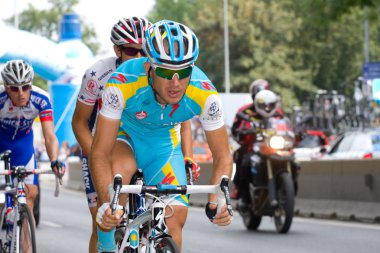 Krakow, Polonya - Ağustos 6: sahne 7-tour de pologne Bisiklet Bisiklet Yarışı Ağustos 6, 2011 yılında krakow, Polonya. TDP prestijli UCI dünya turu bir parçasıdır.