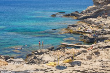 Kalithea beach, rhodes, Yunanistan