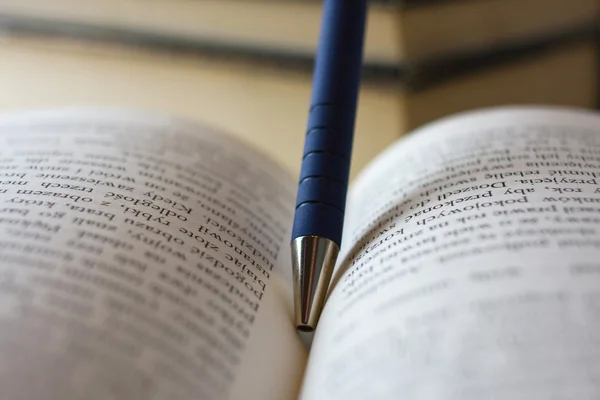 Close-up of opened book pages — Stock Photo, Image