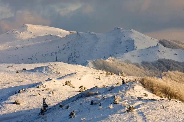 Zima v bieszczady, Polsko — Stock fotografie