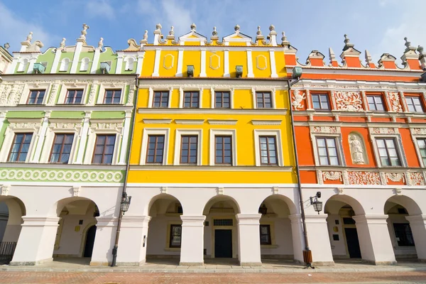 Rådhuset, stora torget (rynek wielki), zamosc, Polen — Stockfoto