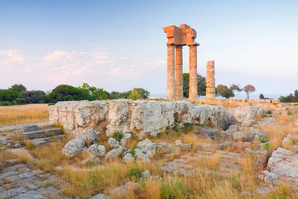 Acropolis of Rhodes at Monte Smith on the Island of Rhodes Greec — Stock Photo, Image