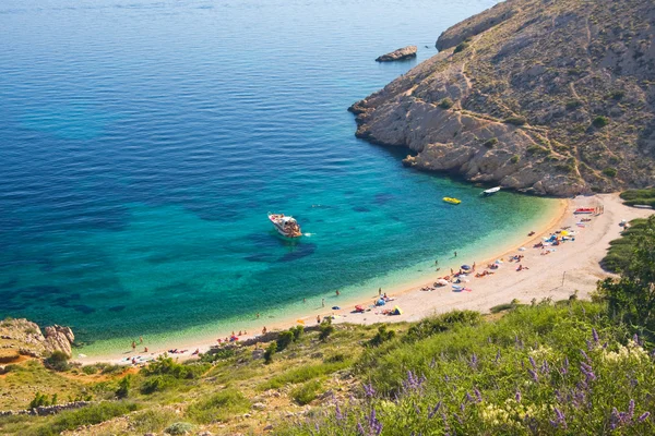 Plage de Stara Baska, Croatie — Photo