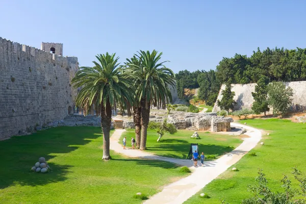 Średniowieczny zamek na Rodos — Zdjęcie stockowe