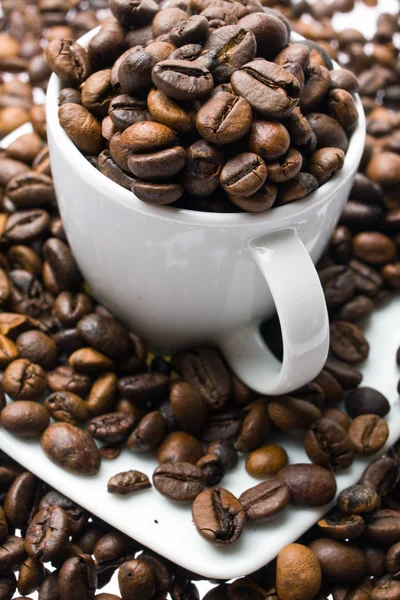 Tasse à café sur fond blanc — Photo