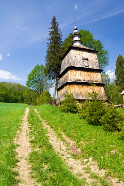 Egy régi ortodox templom, rzepedz, beskid niski hegység, Délkelet-Lengyelország. — Stock Fotó