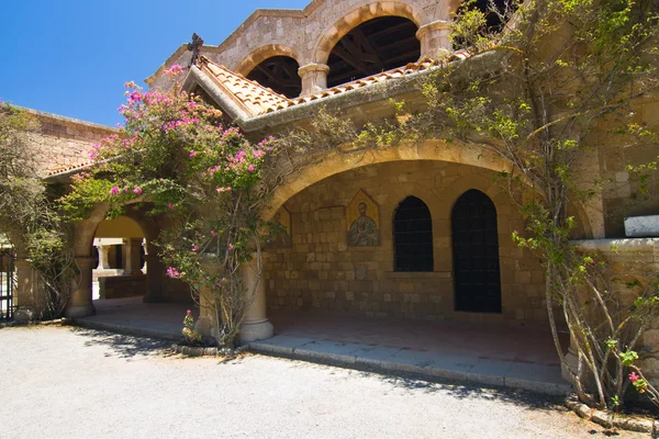 Monastère sur une montagne Filerimos — Photo