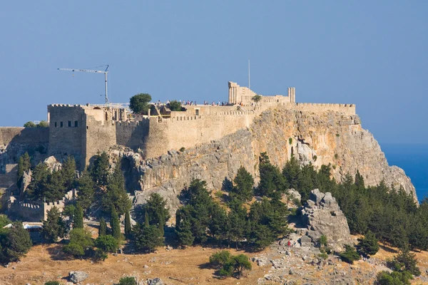 Bekijken op Rhodos Eiland, lindos, Griekenland — Stockfoto