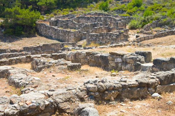 Kamiros, Ancient ruins, Rhodes — Stock Photo, Image